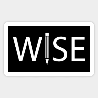 Wise artistic design Sticker